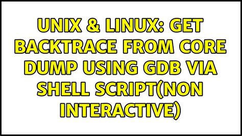 gdb shell script